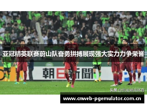 亚冠精英联赛蔚山队奋勇拼搏展现强大实力力争荣誉
